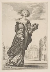 Woman Holding a Fan, 1629