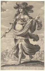 Zenobia, an illustration from Pierre Le Moyne
