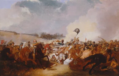 Cromwell Leading Troops into Battle