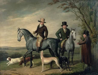 Two Gentlemen on Grey Hunters