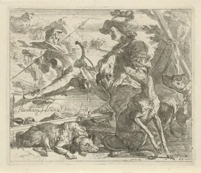 Hunter with Dogs