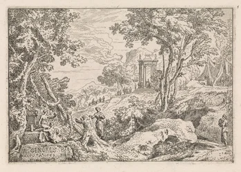 Landscape with Temple (series title: Classical Landscapes)