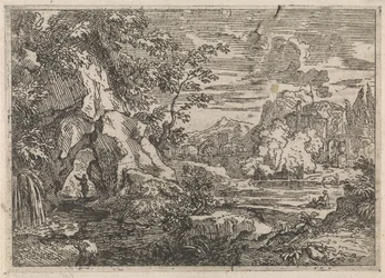 Road Through a Rock (Arcadian Landscapes)