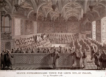Extraordinary Session Held by Louis XVI at the Palace of Versailles