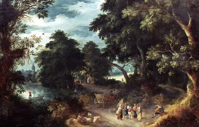 Wooded River Landscape