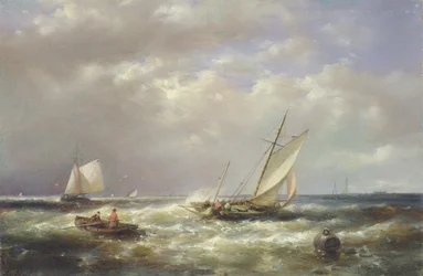Fishing Boats off the Coast