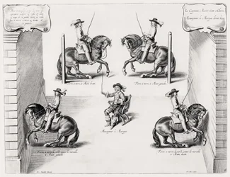Illustration from a Riding Manual, engraved by Peeter Clouwet