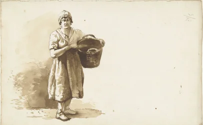 Study of a Woman with a Basket Under Her Arm