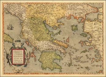 1584 Map of Greece