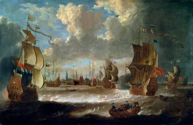 Ships in a Lagoon, 17th or Early 18th Century