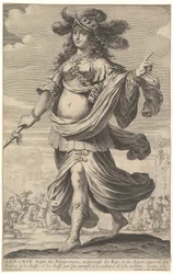 Zenobia, an Illustration from Pierre Le Moyne