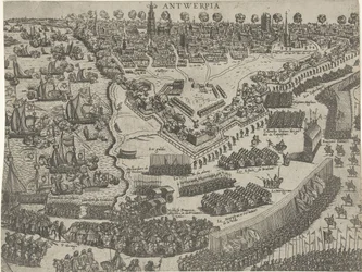 Arrival of the Duke of Anjou in Antwerp and Reception by the Prince of Orange, 1582