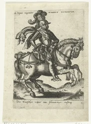 German Rider in Black Armor