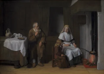 The Prophet Elijah with the Widow of Zarephath and her Son