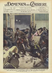 In Turin, to the fright of customers quietly sipping their drinks