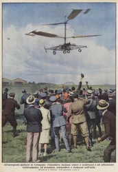 At the Ciampino Military Airport, the Italian Helicopter Manages to Lift and Lower