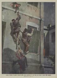 Daring Escape of Four Prisoners from the Judicial Prisons of Asti After Breaking Through the Prison Wall