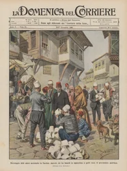 Boycott of Austrian Goods in Turkey, Market of White Fezzes in Opposition to Those