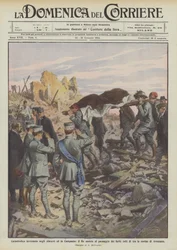 Catastrophic Earthquake in Abruzzi and Campania, the King Witnesses the Passage of the Wounded