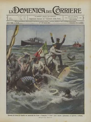 During the Speedboat Race Between Anzio and Fiumicino, the Eolo, with Onboard