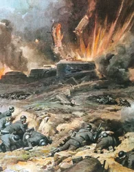 France, Maginot Line, illustration from 