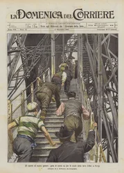 New Kind of Sports, Running Race Up the Stairs of the Eiffel Tower in Paris