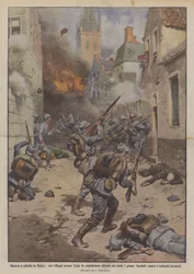 Knife War in Belgium, In Villages Near Liege the Population Defends Their Homes with Their Teeth