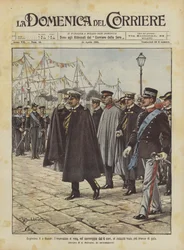 Wilhelm II in Naples, the emperor goes to the royal palace for a gala dinner on the afternoon of the 6th