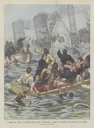 The Dramas of the Sea, the Shipwreck of the Steamer Wallawalla Loaded with Gold Seekers Returning from the Klondike