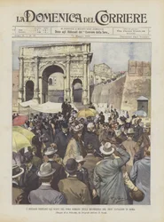 The Sovereigns Visit the Excavations of the Roman Forum on the 2653rd Anniversary of Rome