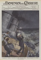 The commander of the Gambetta kills himself after shouting to those who wanted to save him, I die with my ship