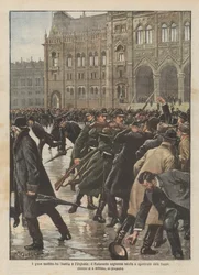 The Serious Conflict Between Austria and Hungary, the Hungarian Parliament Dissolved and Cleared by Troops
