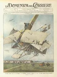 The First Aerial Clash Between a Biplane and an Airplane, Happened in Milan on the 1st