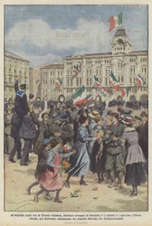 The Jubilation in the Streets of Italian Trieste