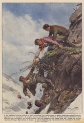 In a Fraction of Barge (Cuneo) a Man, Slipping, Fell Over an Abyss Remaining...