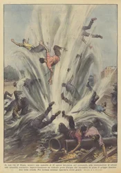 In a street in Rome, while a team of 16 workers was working underground on the arrangement