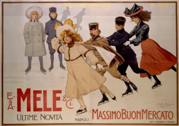 Young Ice Skaters / Poster 1902