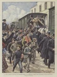 The Crowd Attacks the Vehicles of the Convicted Returning from the Court in Bari to Execute Justice on a Criminal