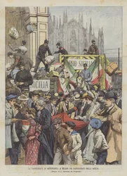 The Charity Walk in Milan for the Victims of Sicily