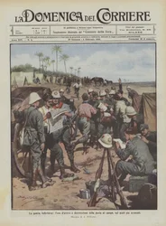 The Italo-Turkish War, the Arrival and Distribution of Mail at the Camp in the Most Advanced Posts