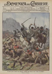 The New War, Turkish Infantry Attacked and Slashed in the Trenches by a Cossack Sotnia