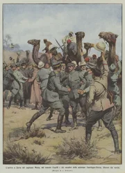 The arrival in Zavia of Captain Moizo, Lieutenant Copelli and the members of the mission