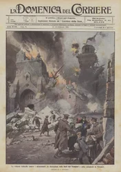 German Victories Against Monuments, the Destruction of the Templar Towers and the Cathedral of Nieuport
