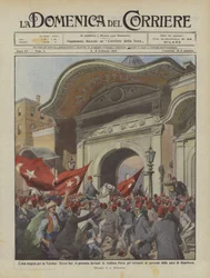 The Tragic Hour for Turkey, Enver Bey Appears Before the Sublime Porte to Demand