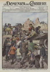 Wonderful surge of charity towards the earthquake victims, distribution of food