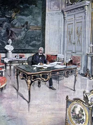 President of the French Republic Félix Faure in 1899 Illustration by Achille Beltrame