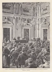 Rome, Inauguration of the 6th International Press Congress (April 5)