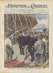 The King Visits the Largest Italian Battleship Under Construction in Castellamare, October 23