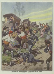 Bloody Fight Between French Gendarmes and Andalusian Gypsies in Lunel (France)