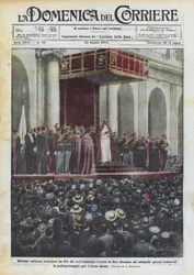Solemn Audience Granted by Pius XI in the Immense Courtyard of San Damaso to Eight Thousand Lombard Workers